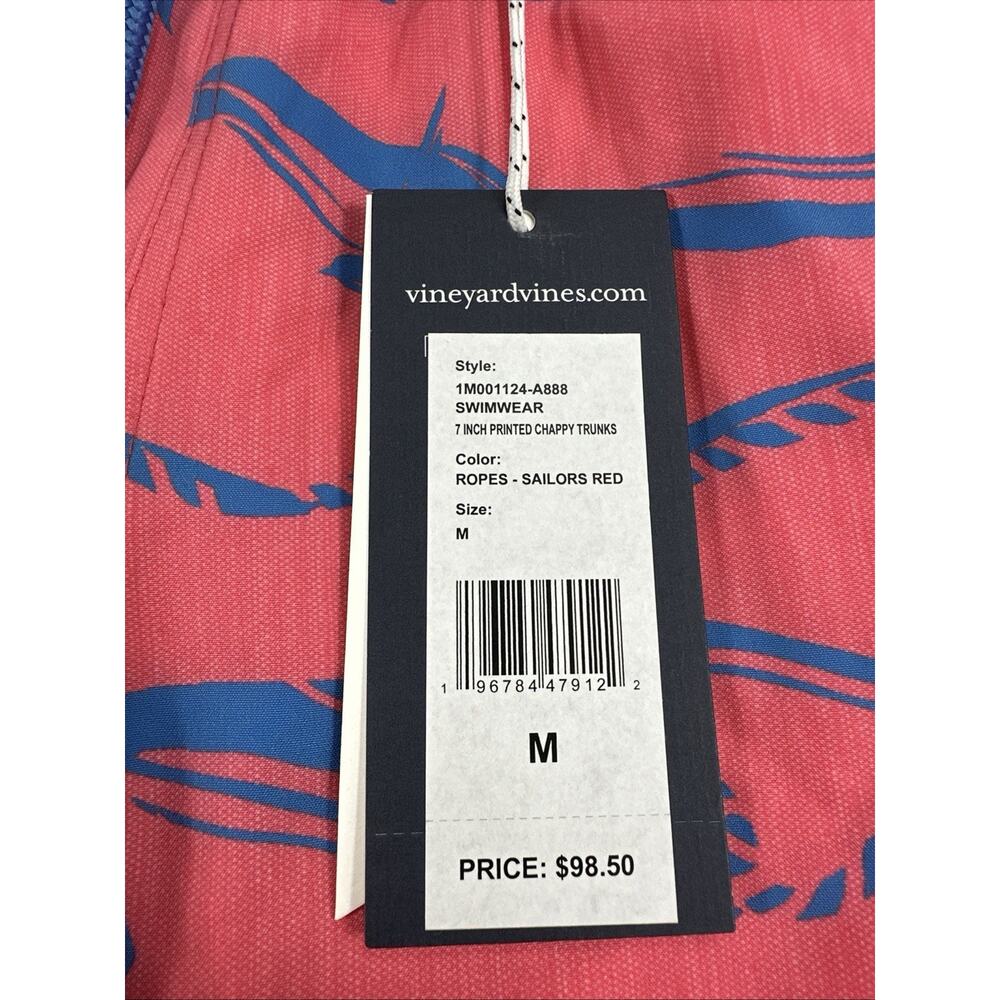 NEW VINEYARD VINES Performance Sea Grove Printed Marine Chappy Swim Trunks M - Picture 12 of 12